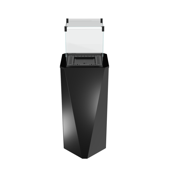 Hitze Gas-Terrassenheizung FUENTE V 5,7 kW schwarz Gasheizung Gas-Gartenheizer