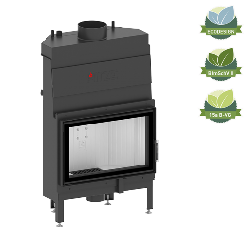 Kaminofen Hitze ALBERO Aquasystem ALAQS 68×43.S-D 16 kW Kaminofeneinsatz Kamin Aqua