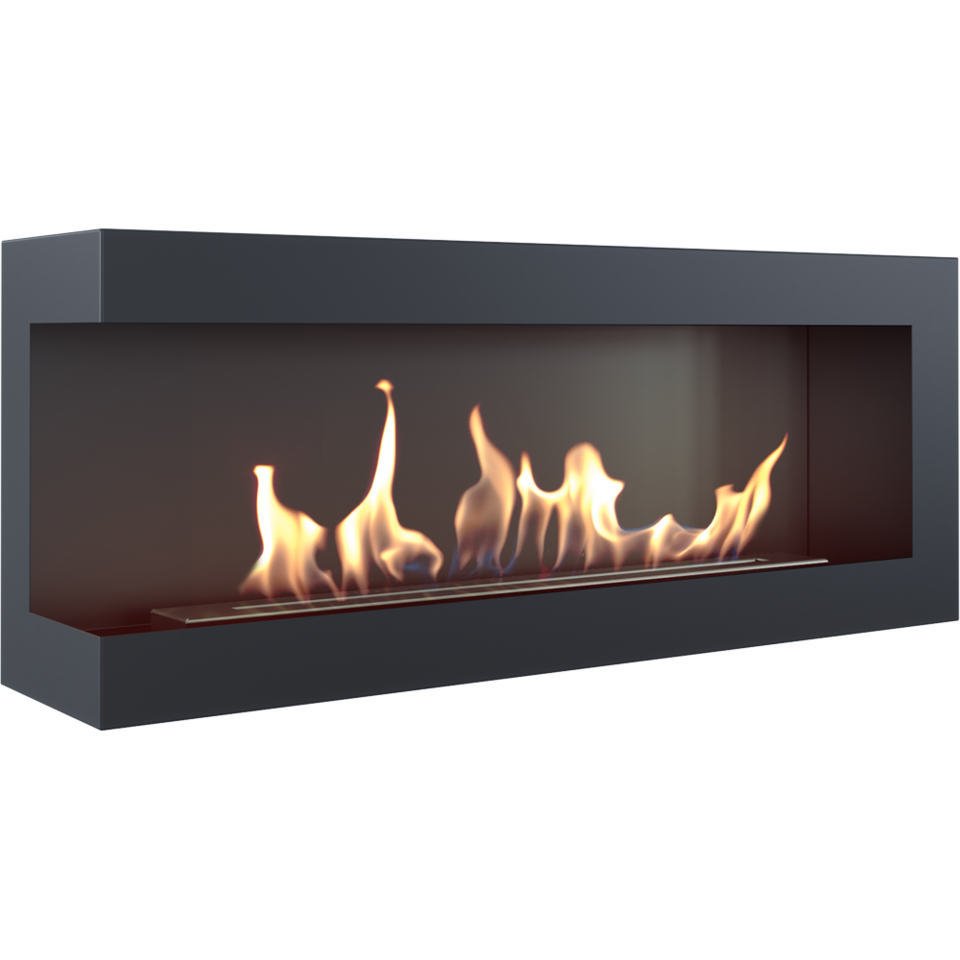 Bioethanol Ethanol Kamin Biokamin DELTA 1200 Schwarz Standkamin Ethanol