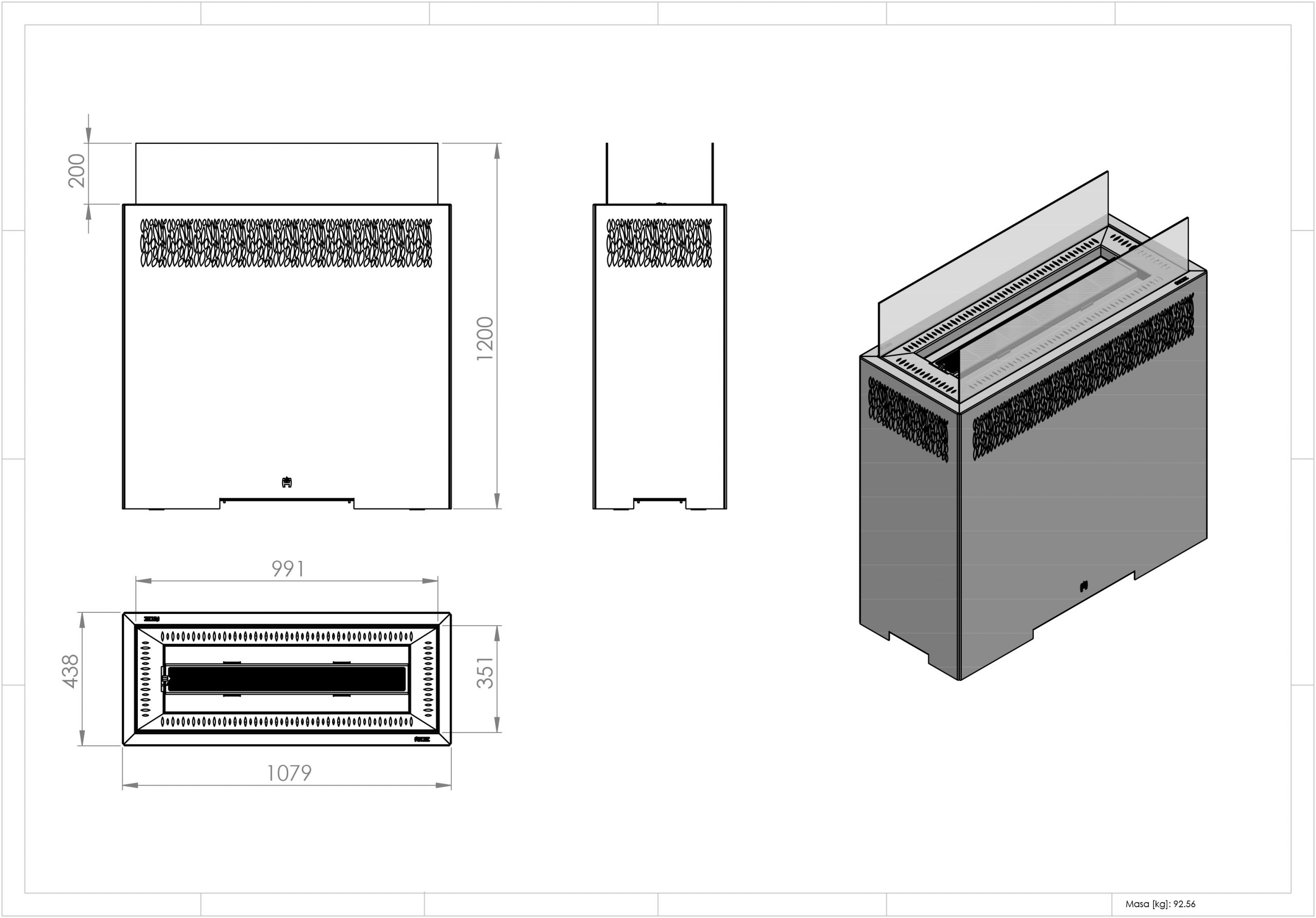 Hitze Gas-Terrassenheizung FUENTE L 12,3 kW schwarz Gasheizung Gas-Gartenheizer