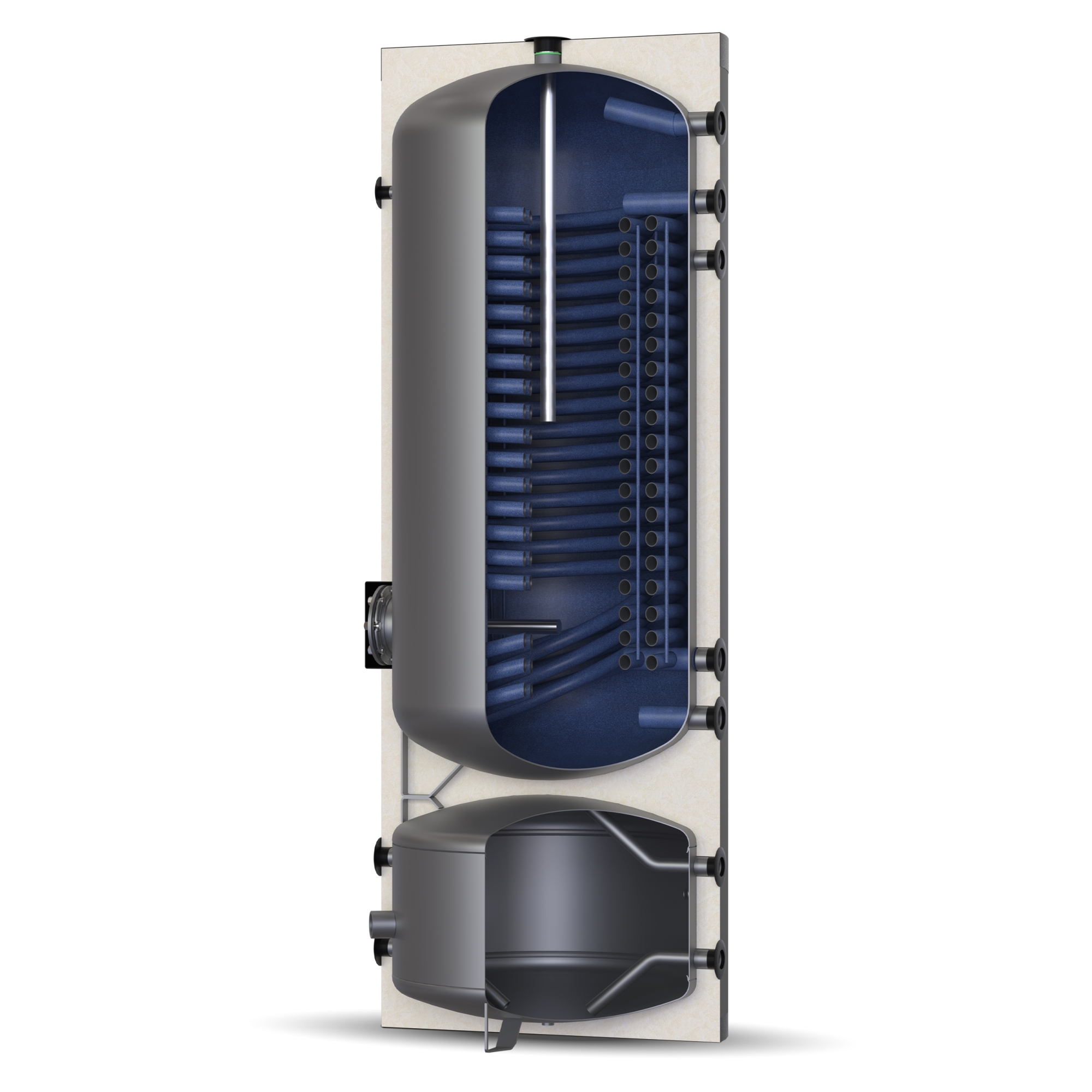 Solarbayer Wärmepumpen Doppelspeicher WP-Kombi 300/100 Kombispeicher