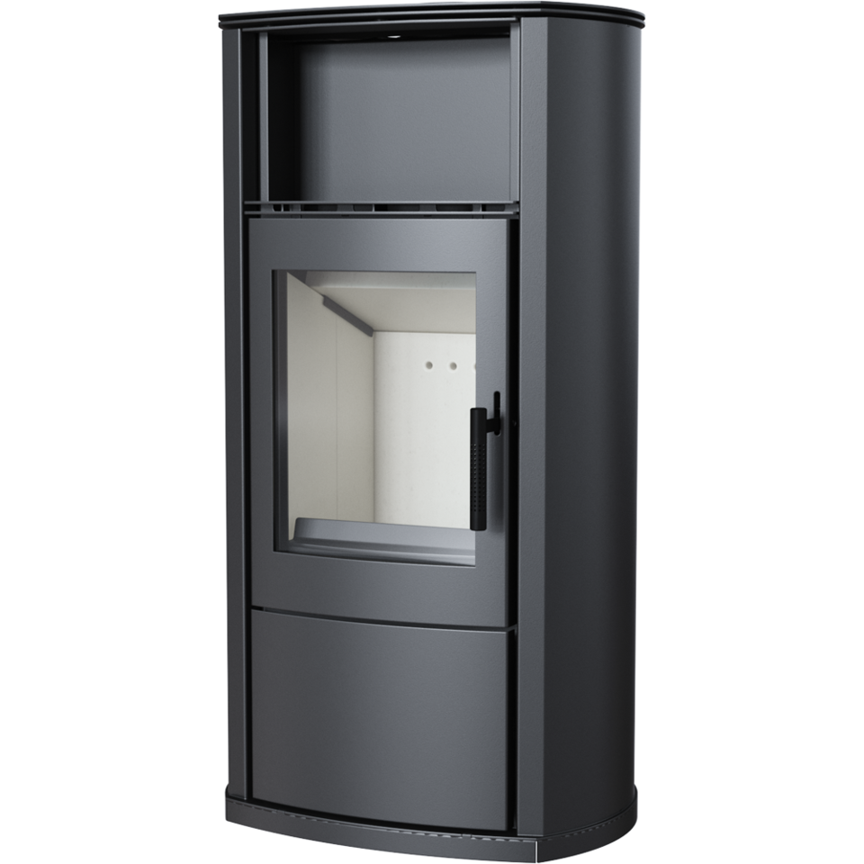 Kratki Kaminofen EPSILON 8 kW Holzofen Ofen Stahl-Schwarz Kamin