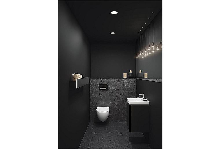 Geberit Wandtiefspül-WC Acanto weiß Kera-Tect spülrandlos Toilette WC Sanitär Bad