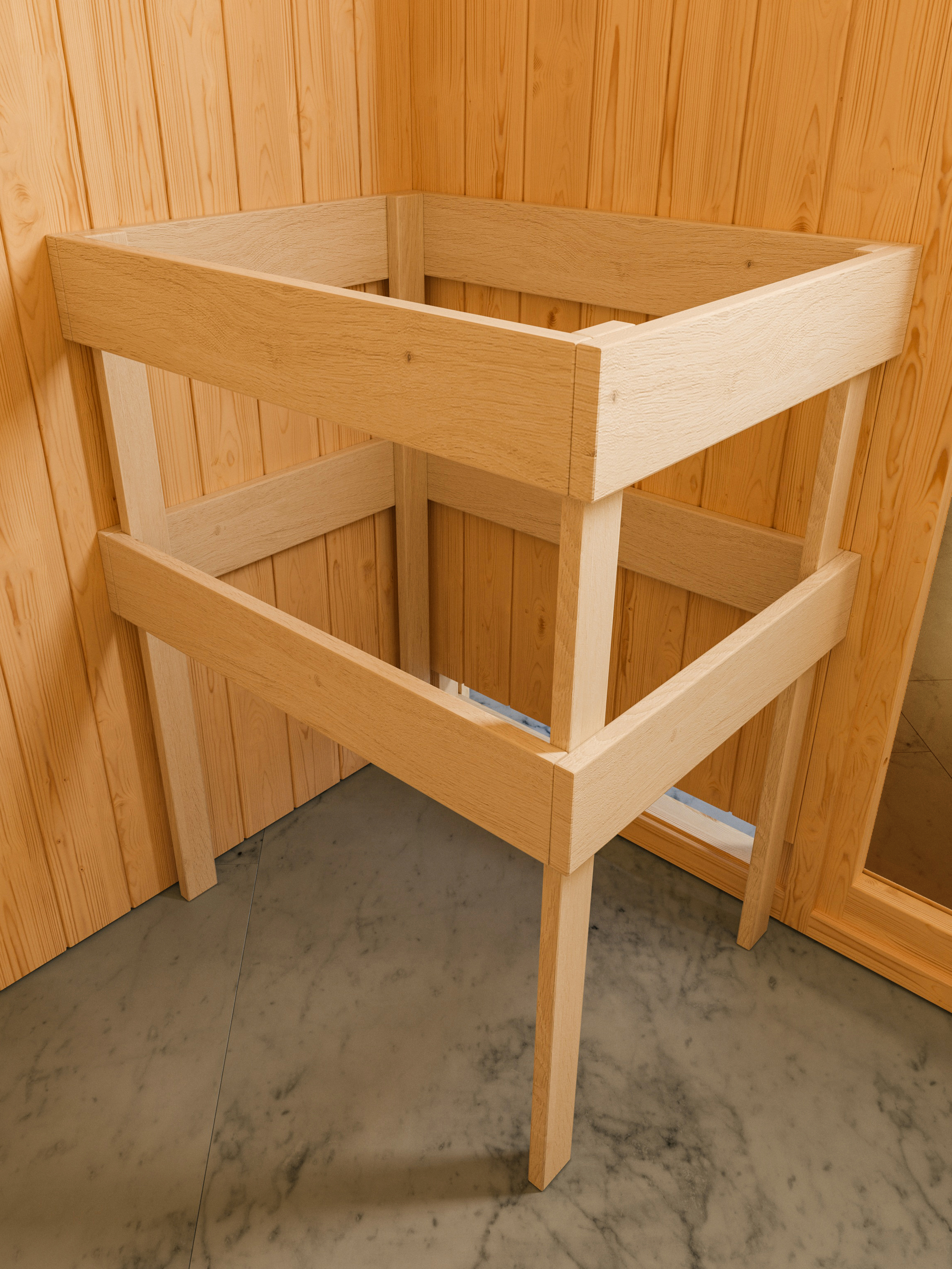 Karibu Sauna Amelia 1 - Systemsauna (Eckeinstieg)