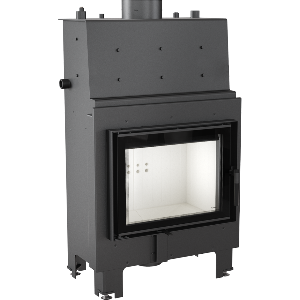 Kamineinsatz wasserführend Kratki MBM 10 PW 12 kW Ofen Kamin Heizeinsatz
