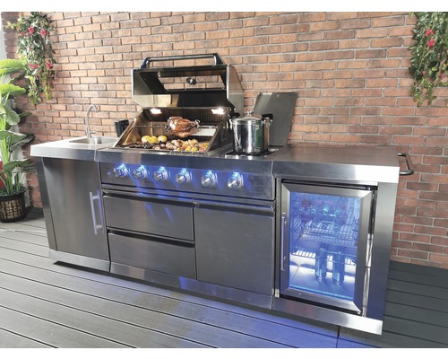 Buschbeck Outdoorküche Oxford BBQ Grill Gas Gasgrill 4 Brenner 19,2 kW