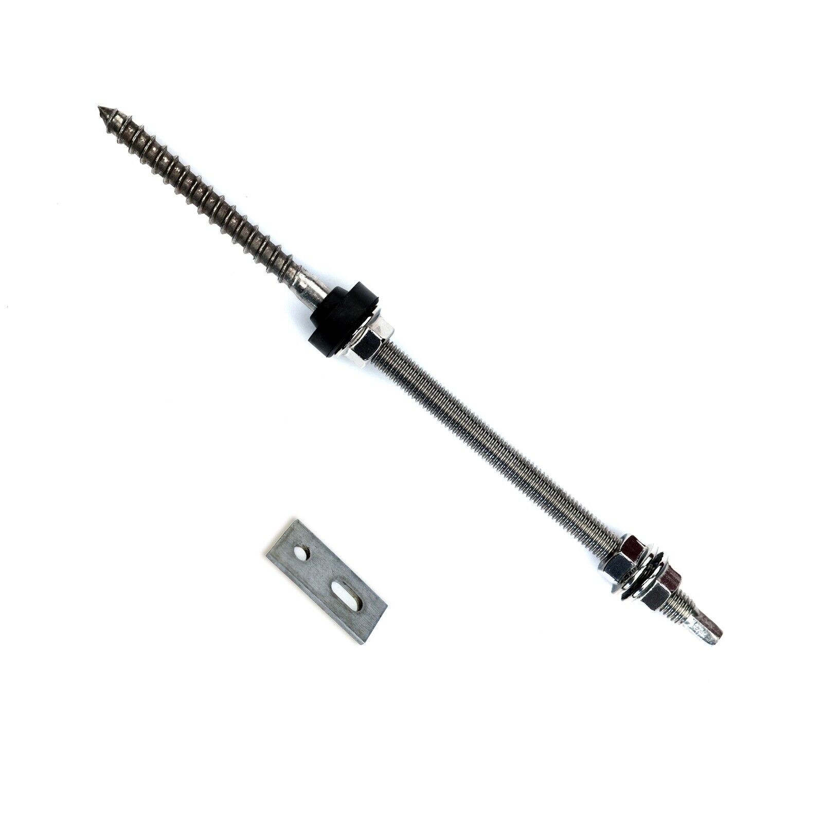 FeuerAnker Stockschraube M10x200 mm Adapterblech Solar EPDM A2 Edelstahl