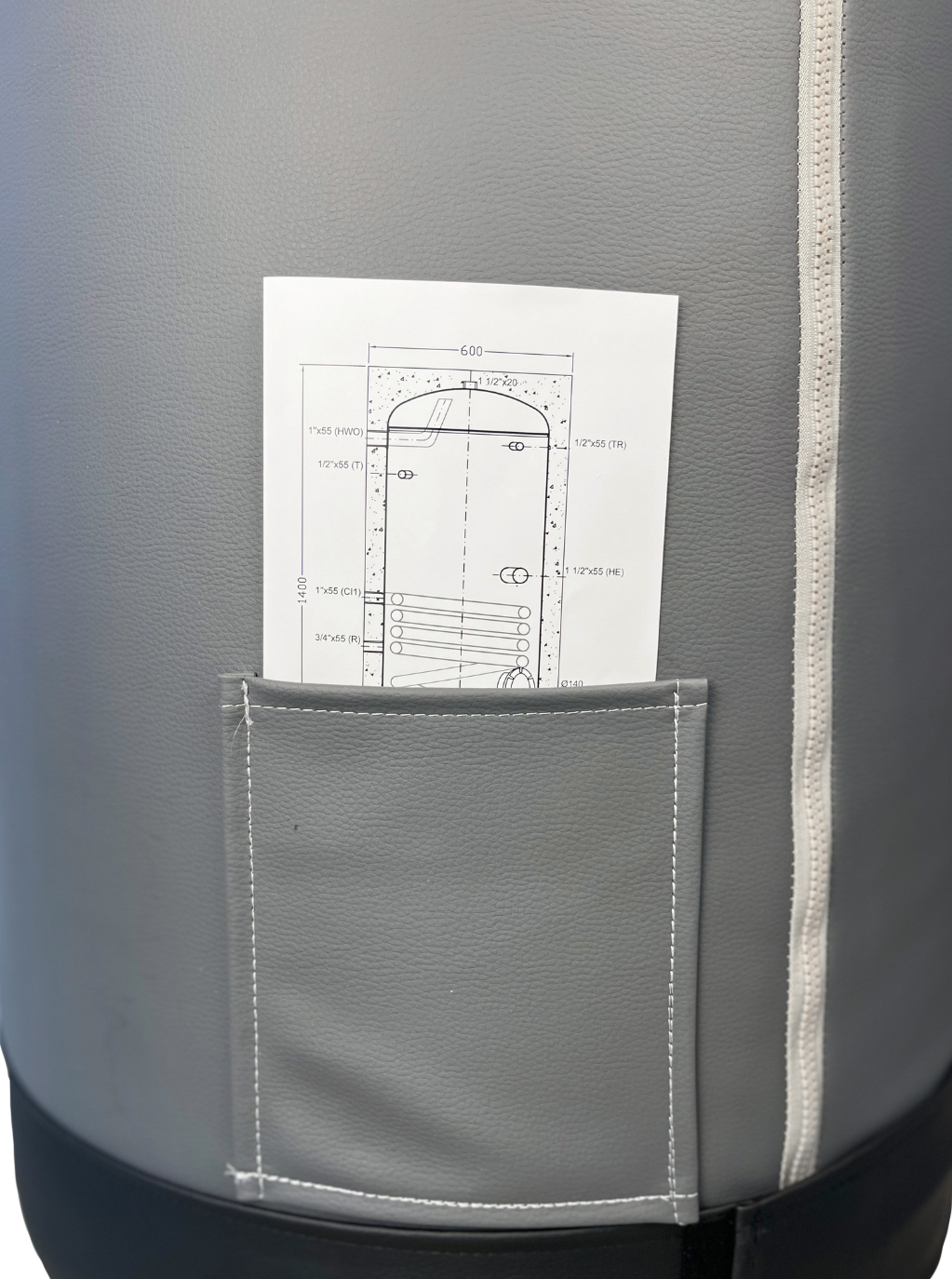 Brauchwasserspeicher 1000 L SP-1-1000 Standspeicher Warmwasserspeicher Boiler