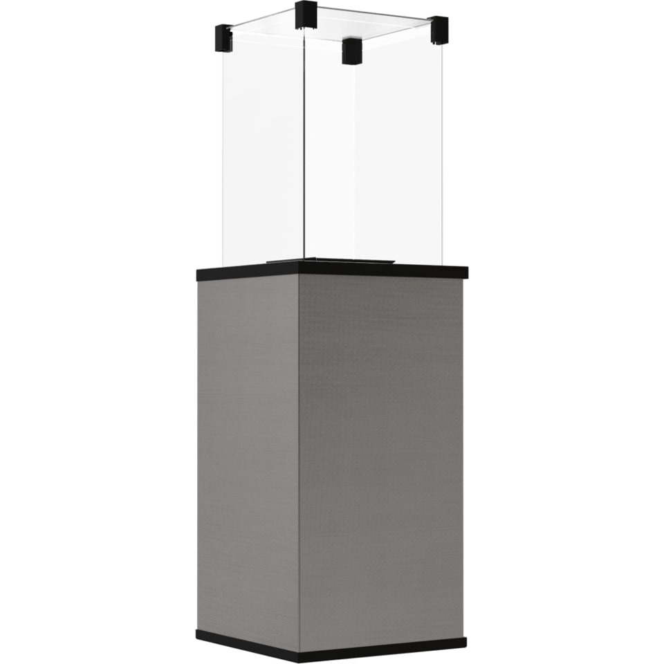KRATKI Gaskamin PATIO Mini Quarzstein Filo Argento Gasheizgerät 4-8,2 kW