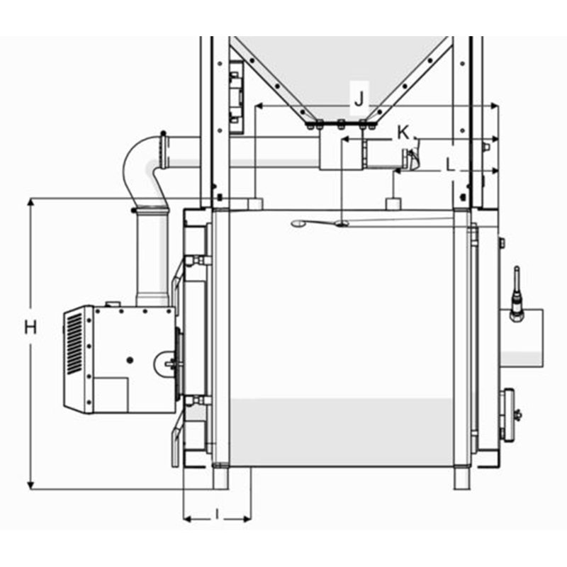 20 kW Pelletkessel Pelletheizung Heizung Zentralheizung SSP Pellets Holzheizung