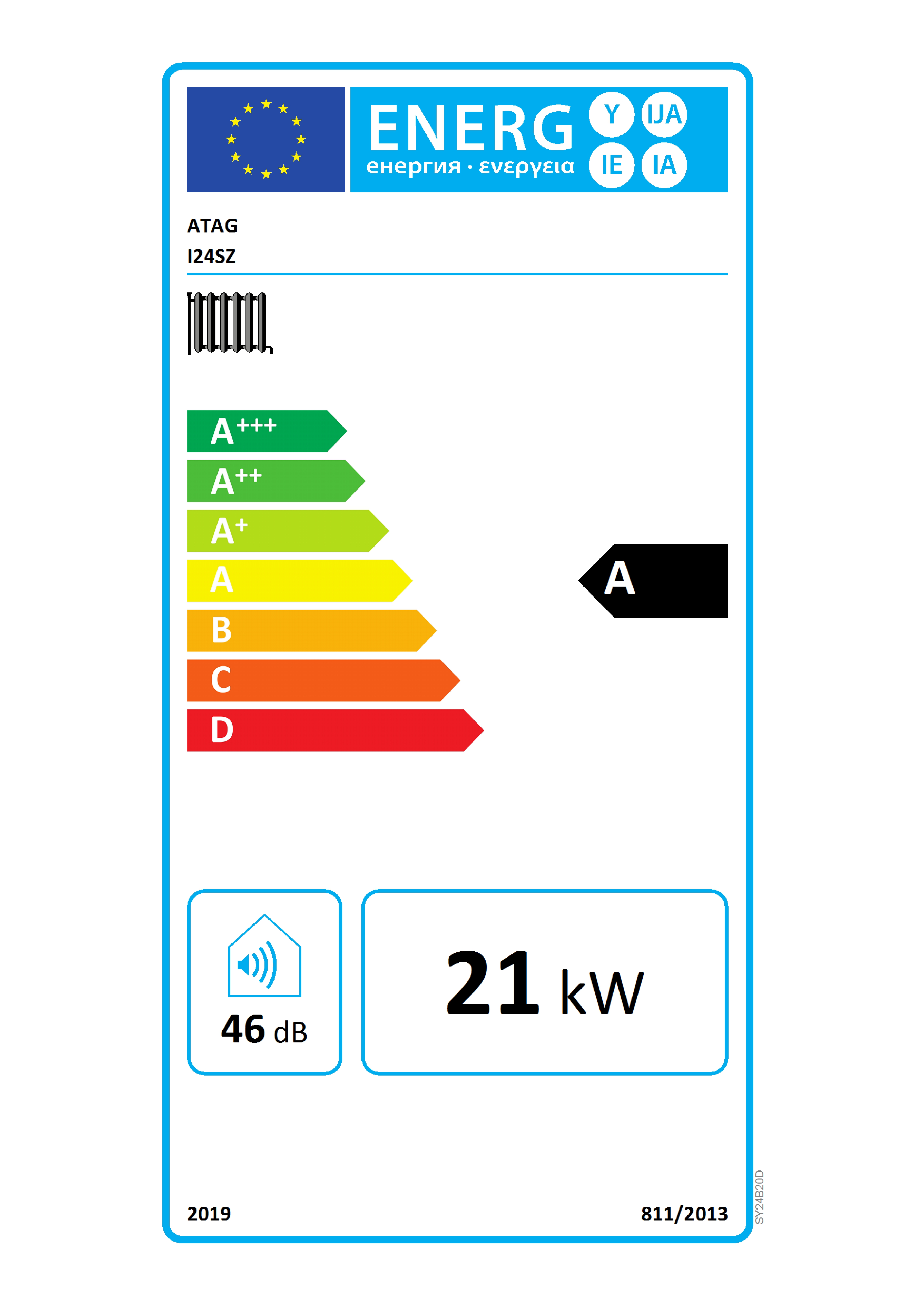 ATAG Brennwertkessel i24SZ i Zone-Serie Gas Kessel Heizkessel Heizungsanlage