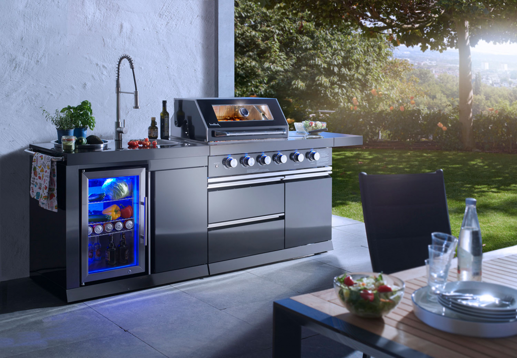 Buschbeck Cambridge 4-Brenner-Gasgrill Outdoorküche Edelstahl Grill Gartenküche