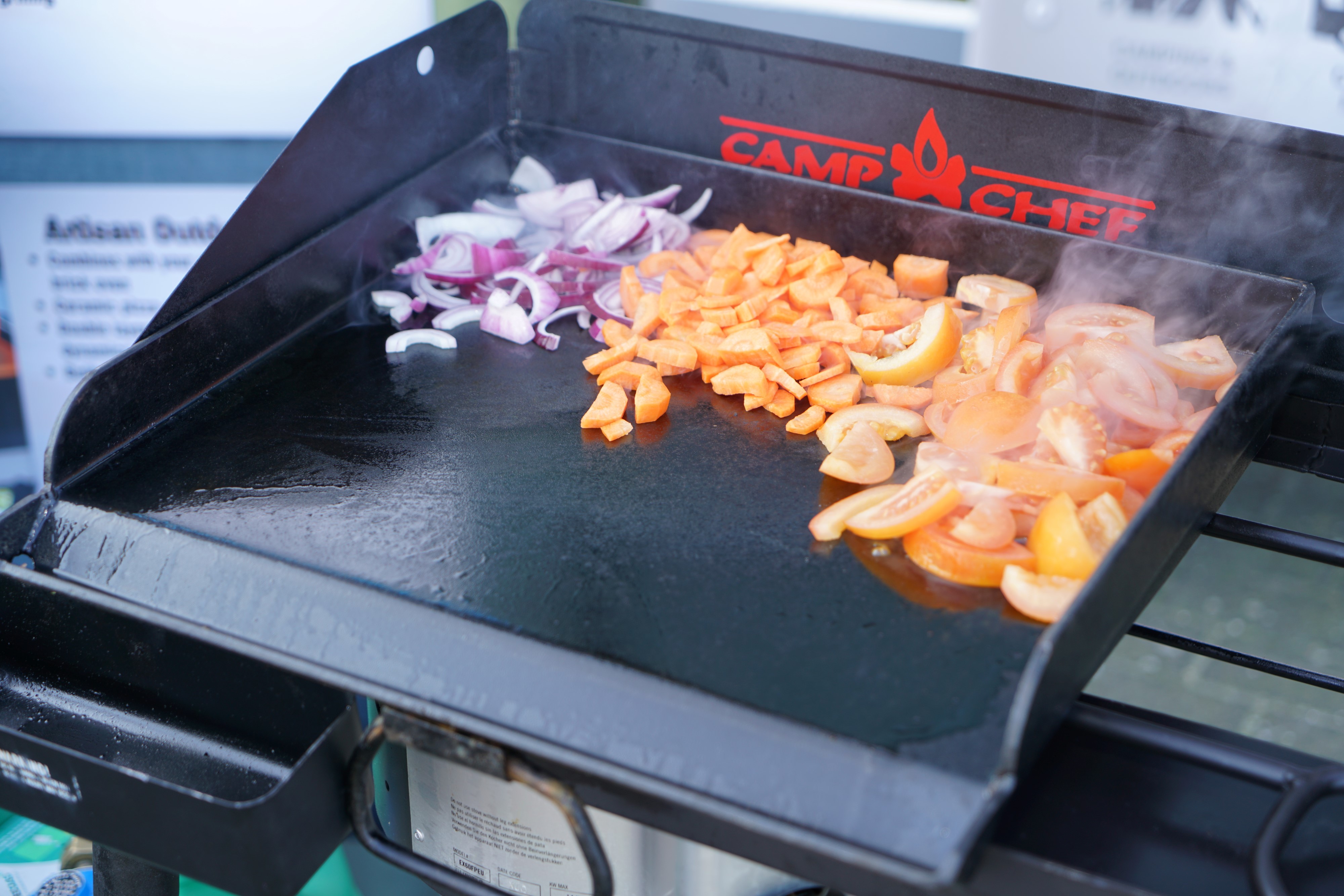 Camp Chef Gusseisen Grillplatte Wendeplatte verschiedene Größen Outdoor Camping
