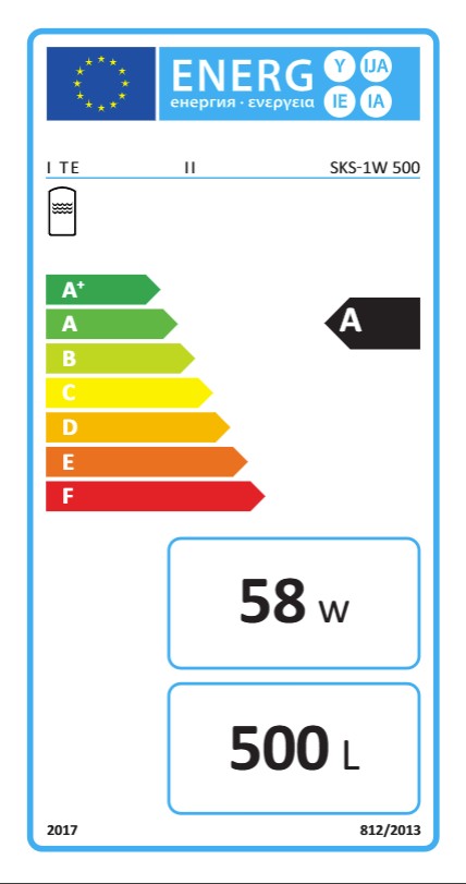 Evenes Hygiene-Kombispeicher EV-HKS-1W 500 493 L 1 Wärmetauscher Warmwasser