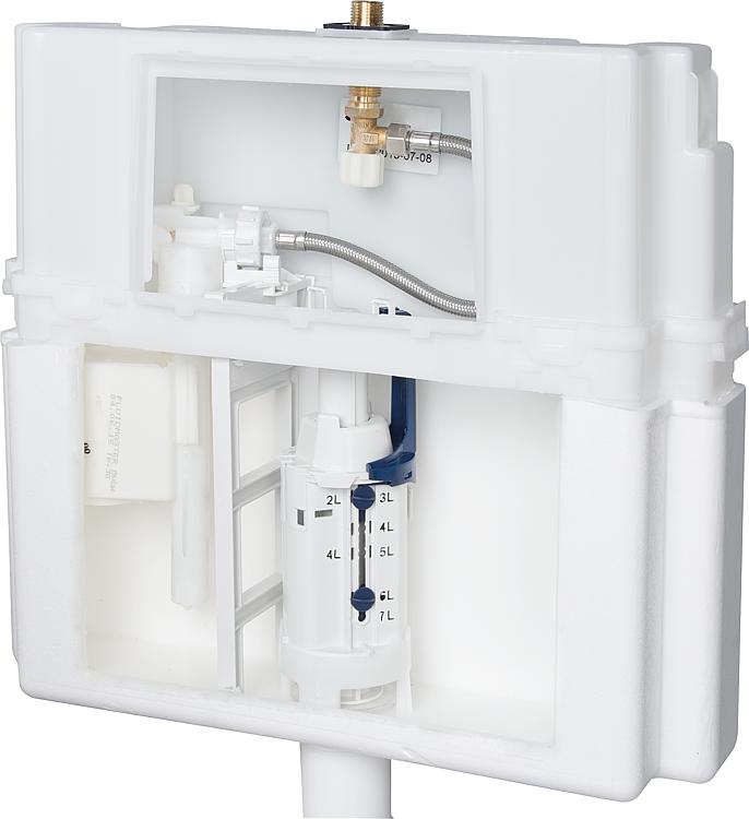 WC Element Vorwandelement mit Spülkasten Wand BH 115cm Betätigungsplatte