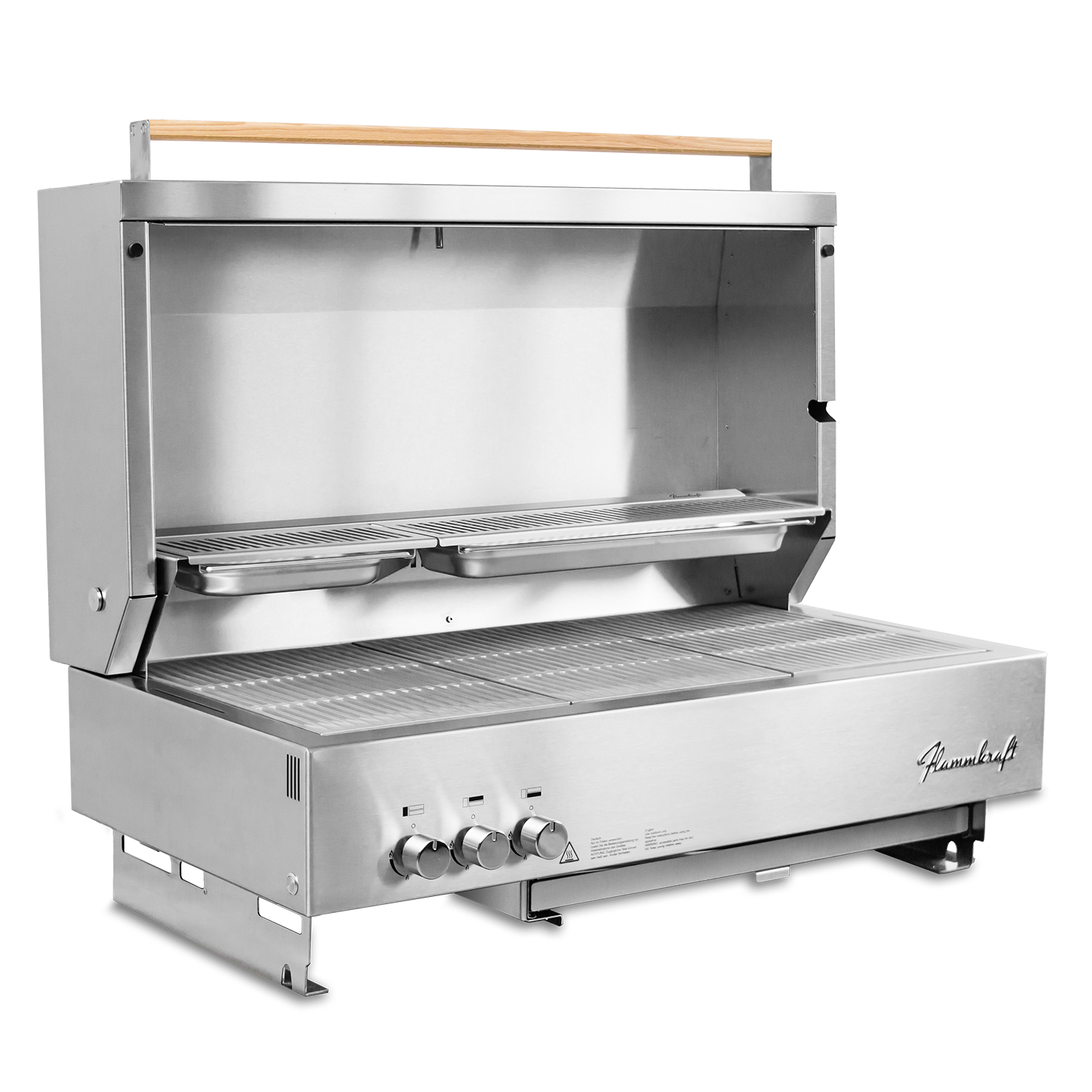 Flammkraft Block D Gasgrill BBQ Einbau 16 kW 75 bis 900°C Hochleistungsgrill