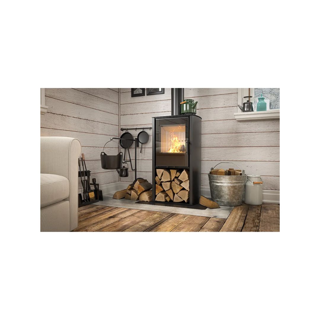 Hitze CANE S 6,5 kW  freistehender Kamin Holznische Kamin Wärmequelle Standkamin
