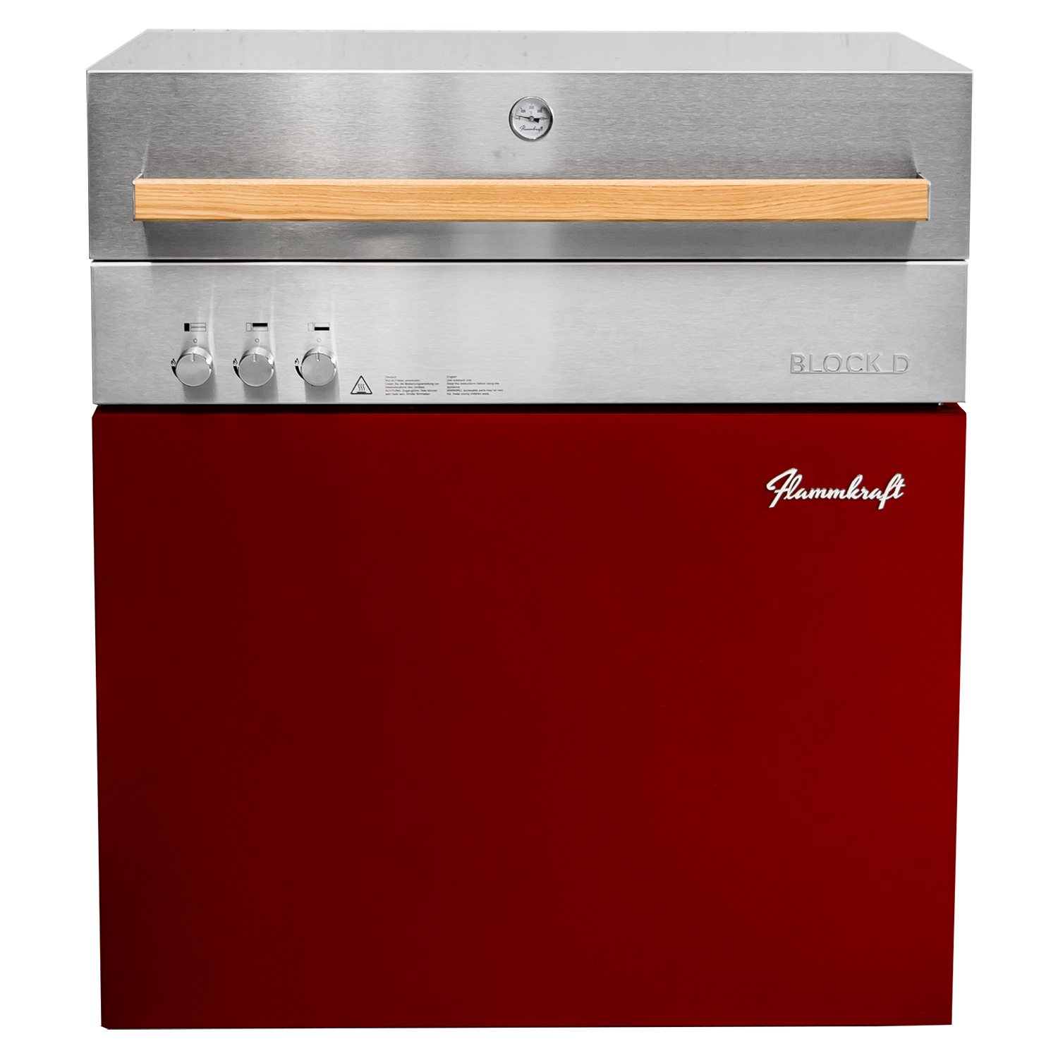 Flammkraft Block D Gasgrill Gen. 5 Rubin 16 kW 75 bis 900°C BBQ Grill Gas