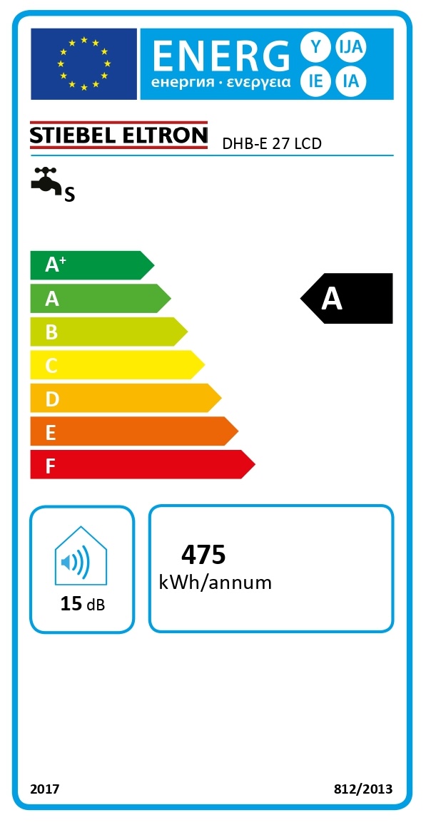 STIEBEL ELTRON Komfort-Durchlauferhitzer DHB-E LCD 18/21/24/27 kW elektronisch