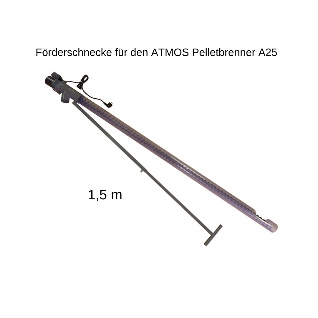 ATMOS - Förderschnecke 1,5-4,0 m Pelletbrenner A25 Pelletkessel Zubehör Pellet