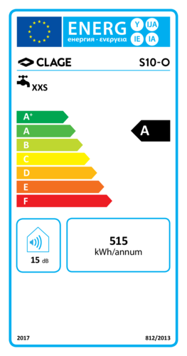Clage druckfester Übertisch-Speicher S 10-O 10 Ltr. Übertischgerät Warmwasserspeicher Boiler