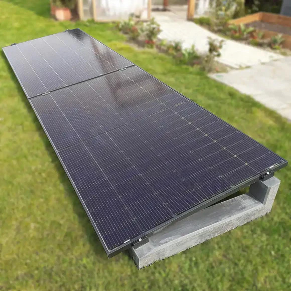 Balkonkraftwerk 820 W mit Flachdach-Set Solaranlage Photovoltaik Wechselrichter