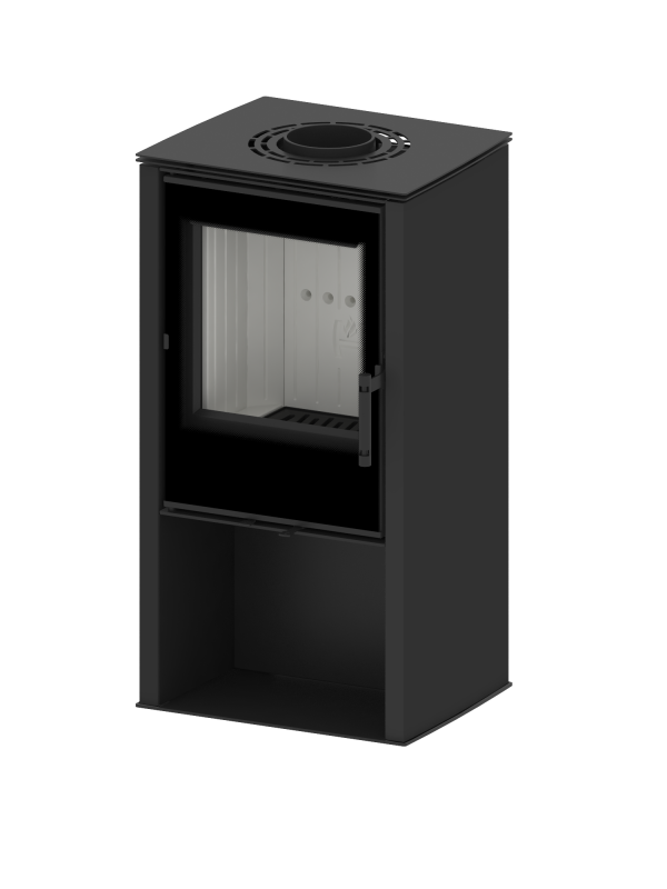 Kaminofen Hitze LUPO S 6,5 kW Freistehender Kamin Ofen Holzofen Kamin Freistehend