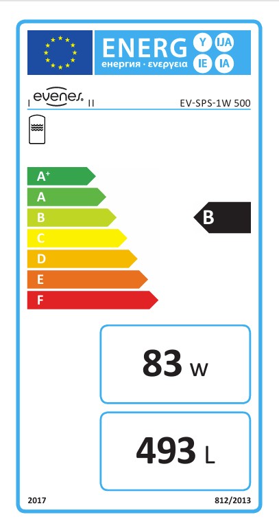 Evenes Schicht-Pufferspeicher EV-SPS-500 1 Wärmetauscher 493 L Isolierung weiß