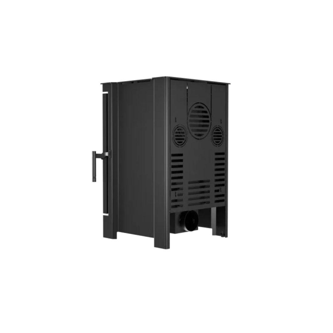 Hitze freistehender Kamin LYNX B 6,5 kW  Kaminofen Wärmequelle Standkamin schwarz