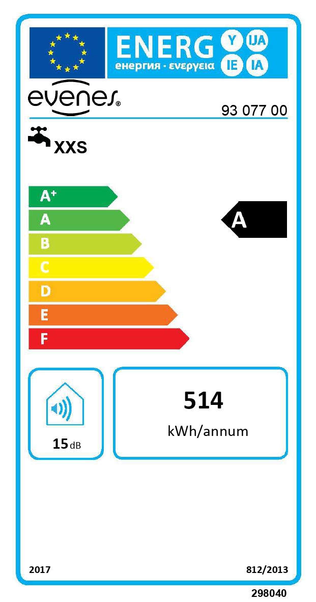 EVENES Warmwasserspeicher Boiler Druckfest 10 Liter Übertisch/Unterisch 230V 2 kW