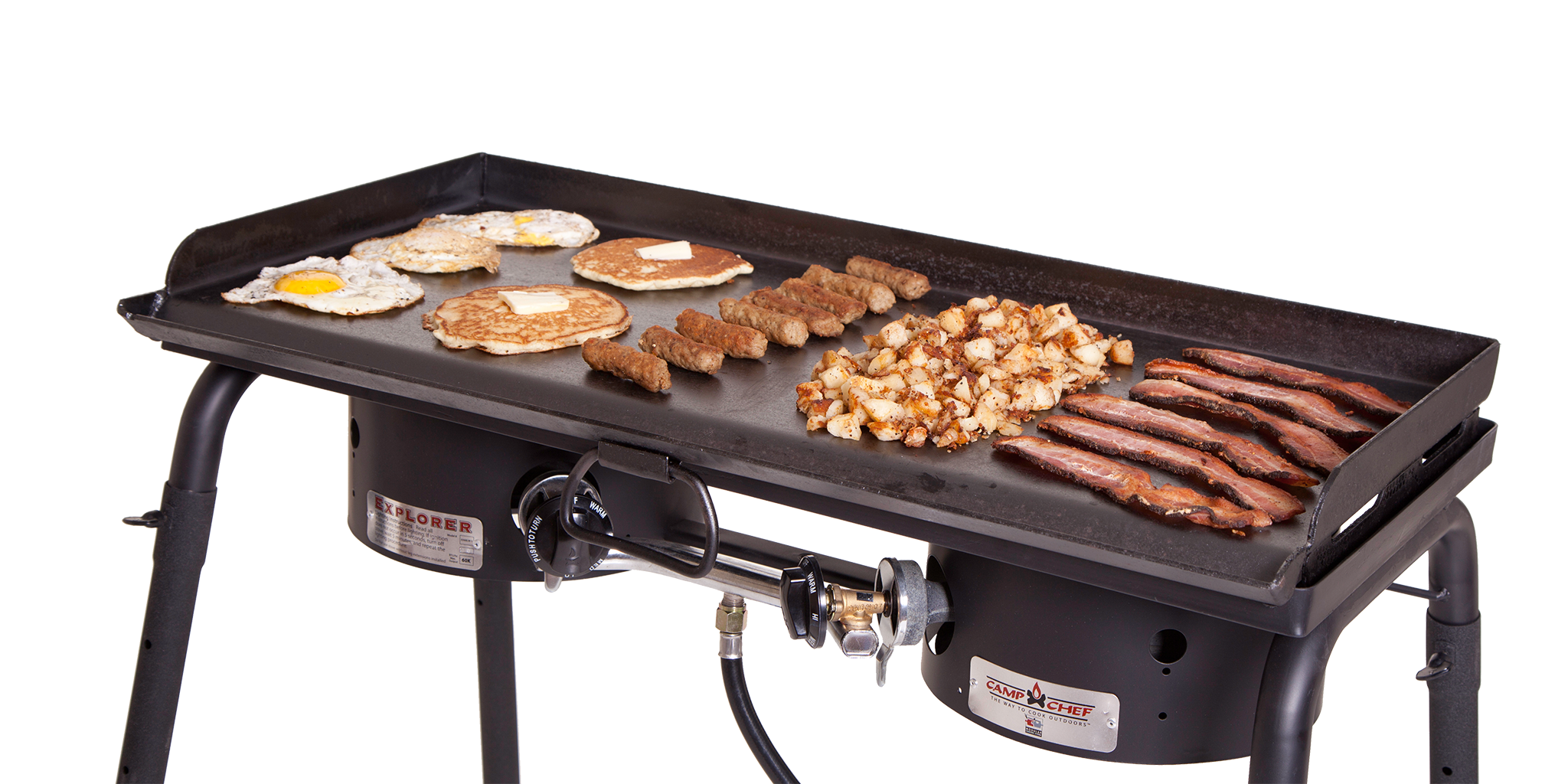 Camp Chef Gusseisen Grillplatte Wendeplatte verschiedene Größen Outdoor Camping