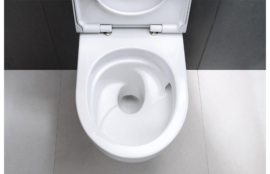 Geberit Wandtiefspül-WC Acanto Combi-Pack weiß QuickRelease TurboFlush KeraTect