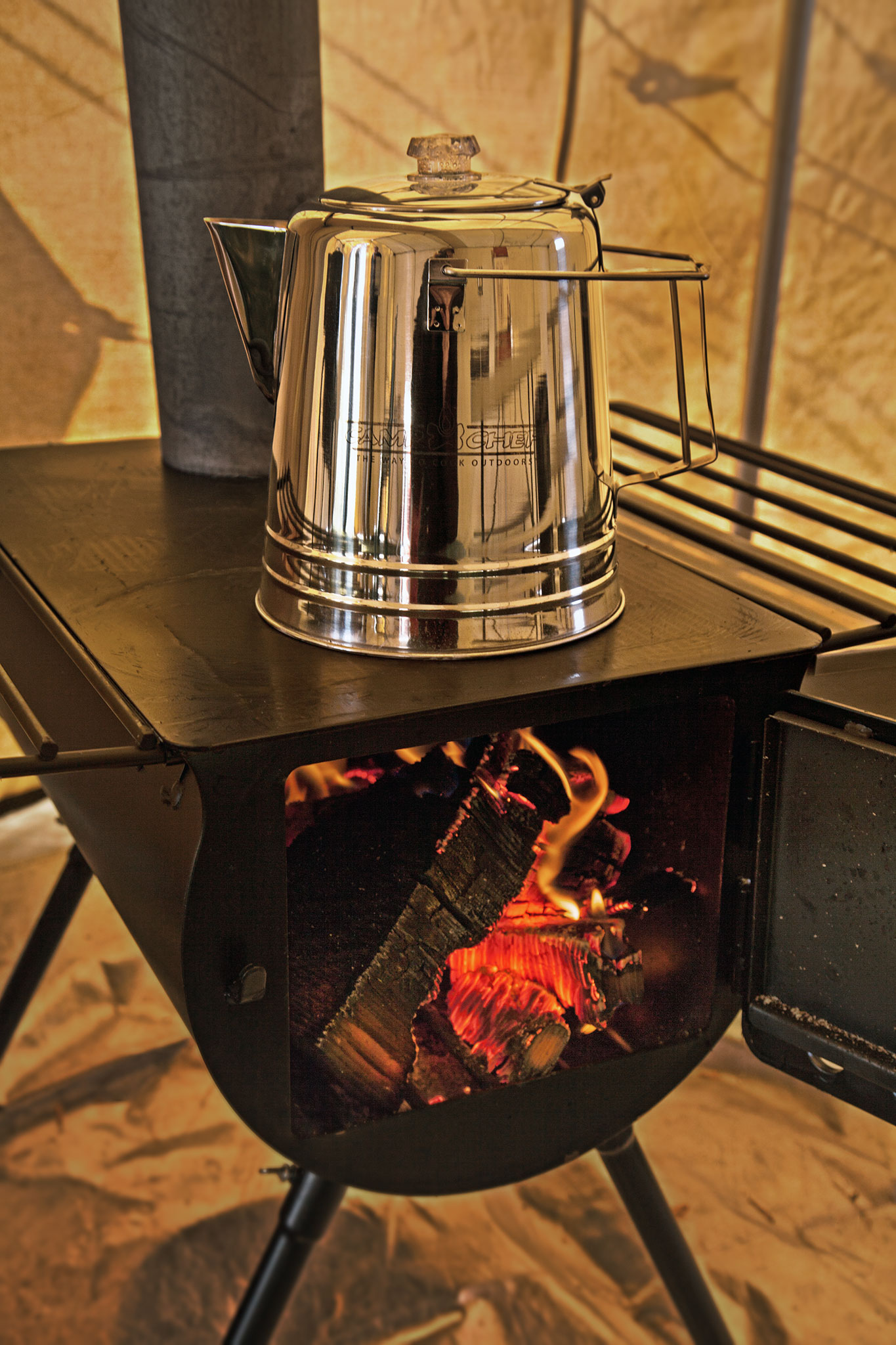 Camp Chef Alpine Zeltofen Tent Stove mobiler Ofen Camping Outdoor Holz Kocher Grill