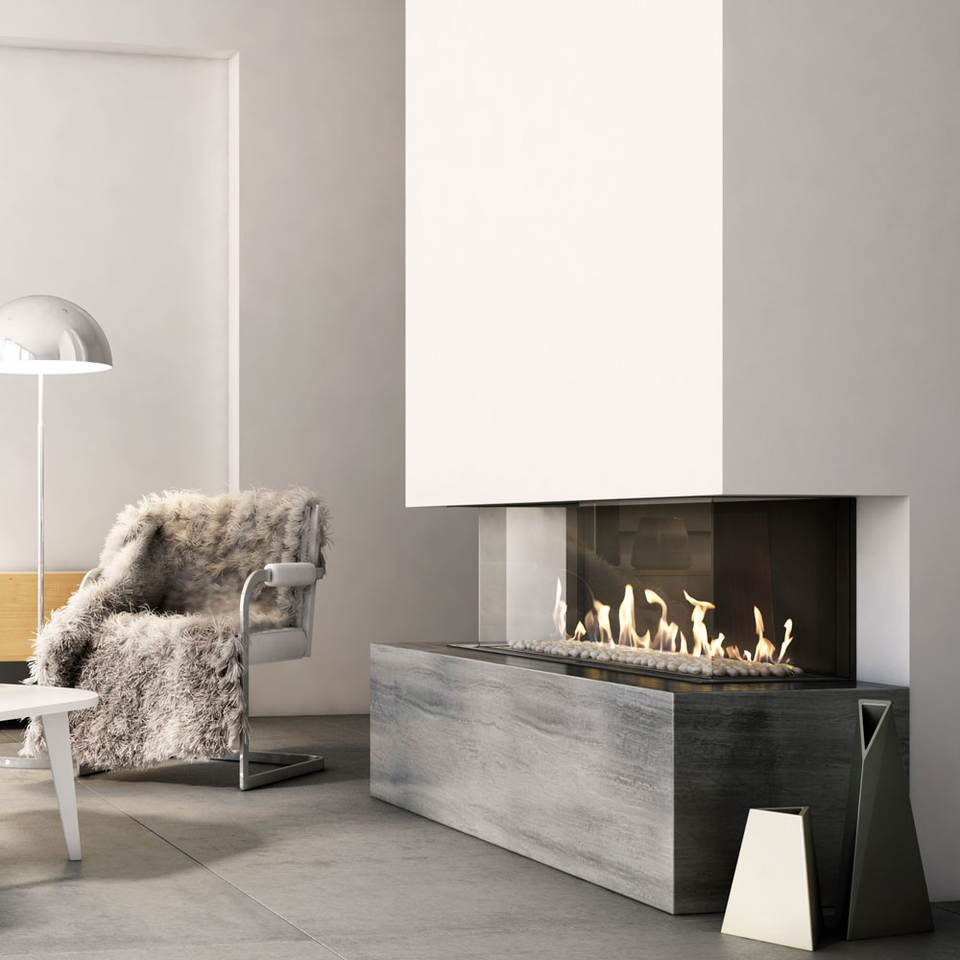 Gaskamin Kratki LEO 100 9,2 kW Kamin Heizkamin Kaminkasette Gas Ofen Heizgas