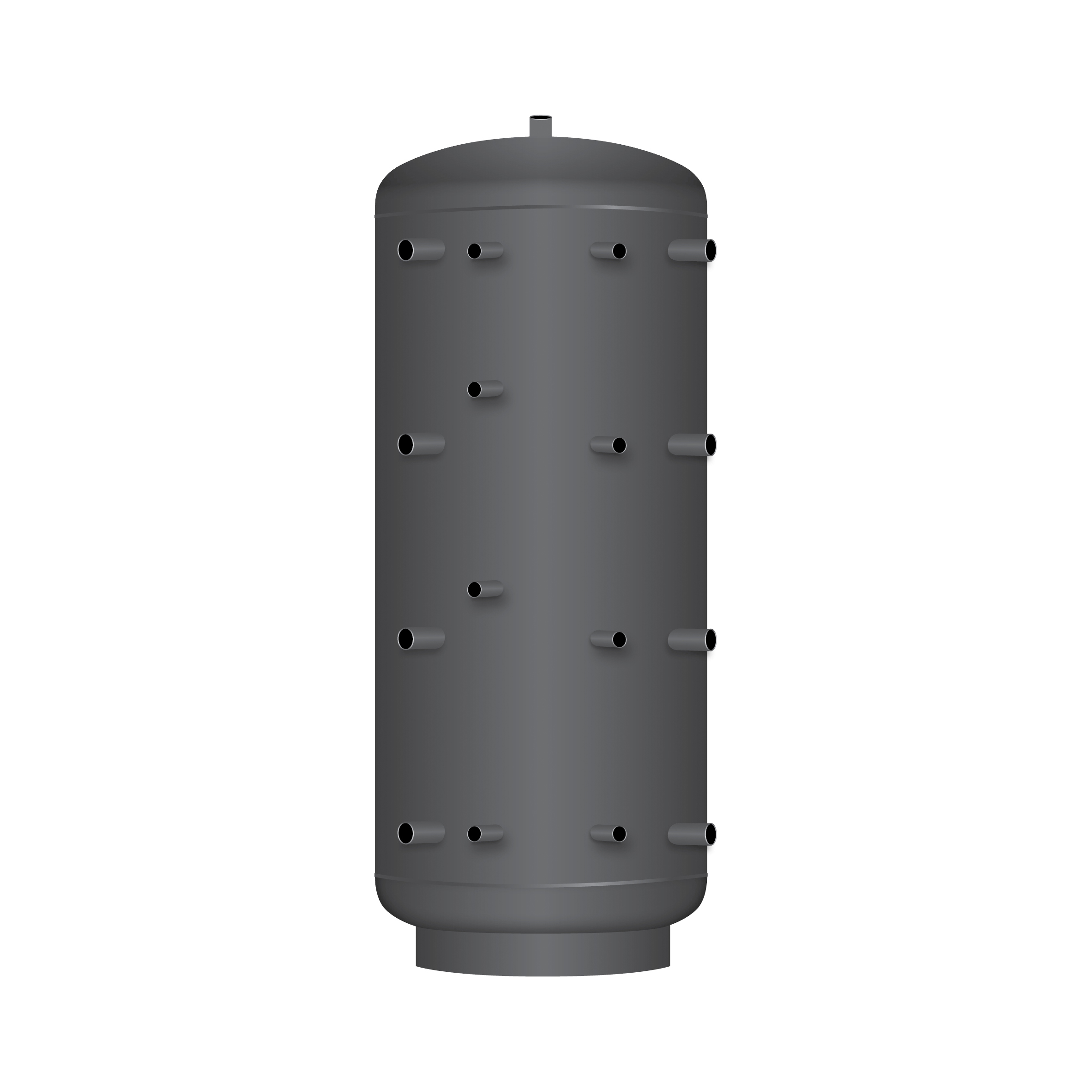 1000 Liter TWL Pufferspeicher 90° PR2-1000, 2 Wärmetauscher 120mm Isolierung Heizungsspeicher