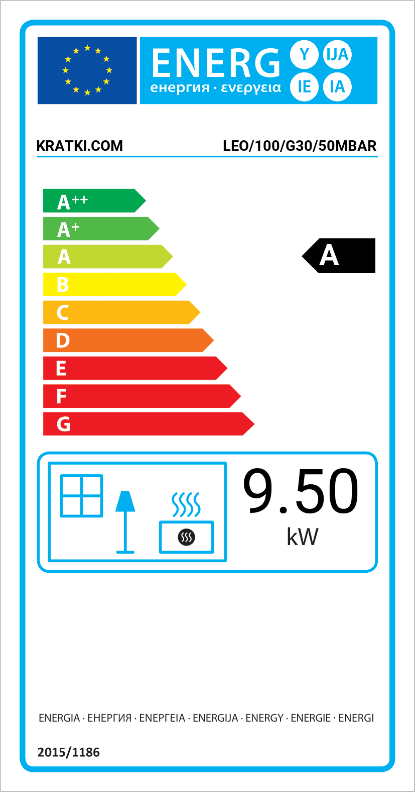 Gaskamin Kratki LEO 100 9,2 kW Kamin Heizkamin Kaminkasette Gas Ofen Heizgas