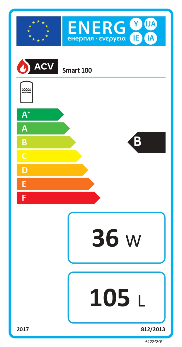 ACV Hochleistungsspeicher Smart 100-240 L Edelstahl dunkelgrau Wasserspeicher