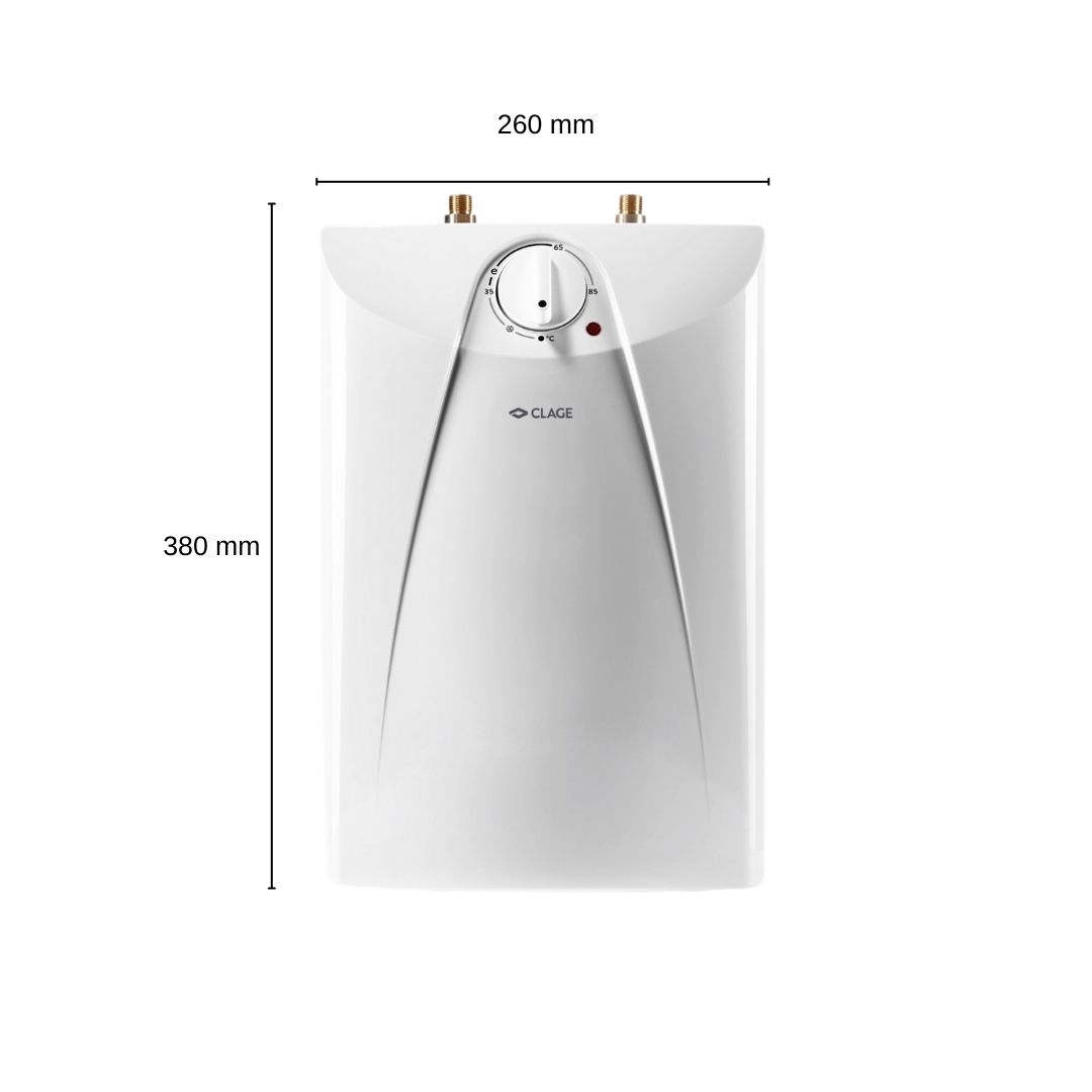 Clage druckloser Untertisch-Speicher S 5-U Kleinspeicher Warmwasser 5L 2 kW 230 V