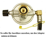 Adapter für USA Grill von US Kartusche auf deutsche Gasflasche
