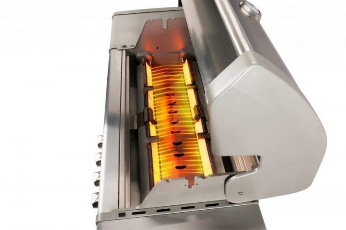 Crossray Heatstrip 50 MB Gasgrill Einbau 4 Brenner Grill Gas Garten Gartenkamin Kamin