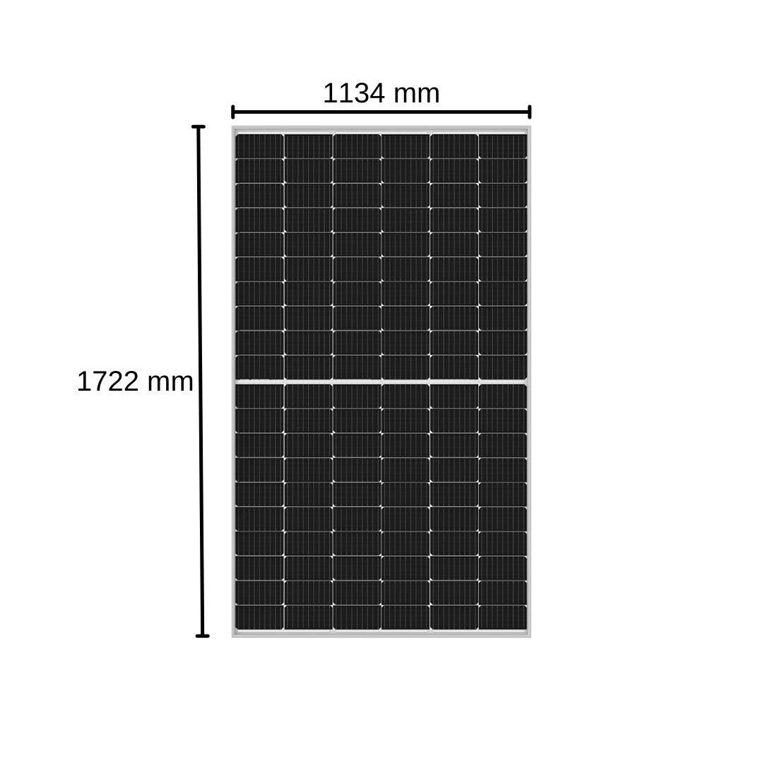 Balkonkraftwerk 1640 W mit Montage-Set Solaranlage Photovoltaik Wechselrichter