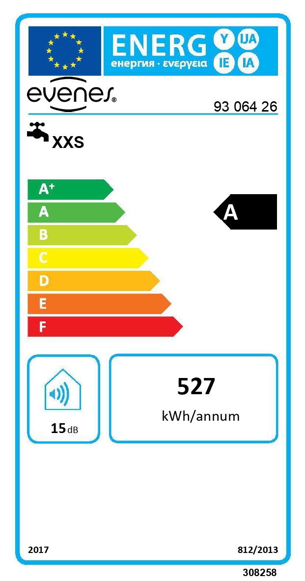 EVENES Warmwasserspeicher Boiler Drucklos 5 Liter Übertisch/Unterisch 230V 2 kW