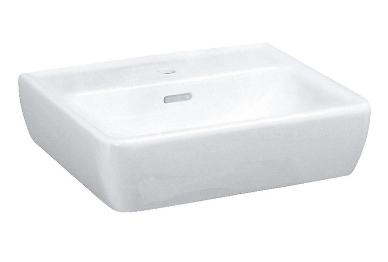 Laufen Handwaschbecken Pro 450x340mm weiß mit Überlauf 1 Hahnloch mittig Sanitär