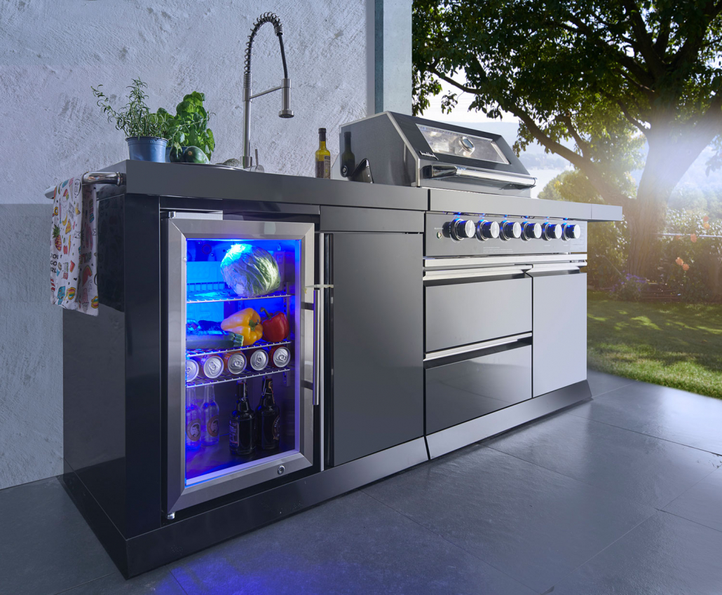 Buschbeck Cambridge 4-Brenner-Gasgrill Outdoorküche Edelstahl Grill Gartenküche