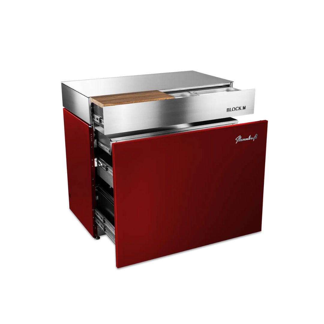 Flammkraft Outdoor-Küchenmodul BLOCK M Gen.5 Rubin Grillmodul Kochmodul