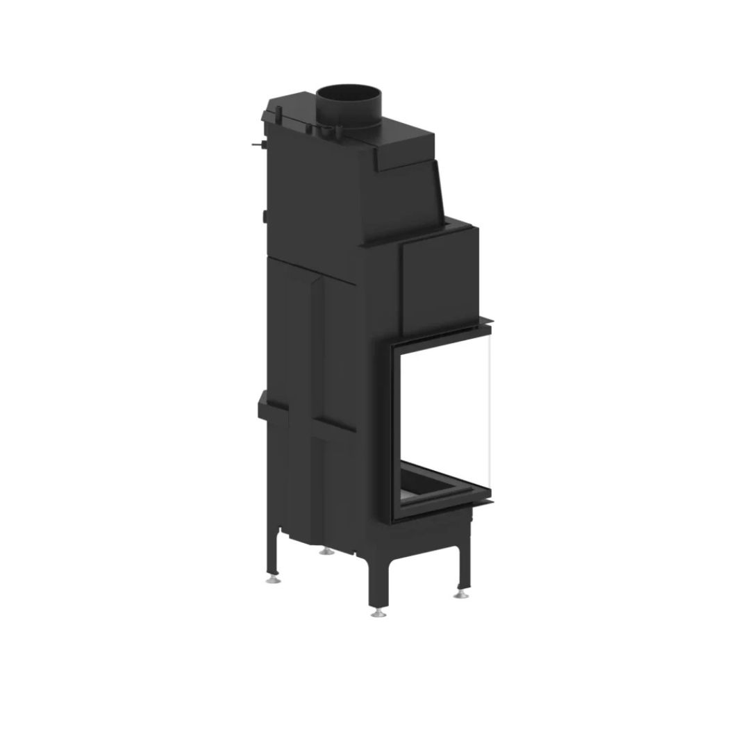 Kaminofen Hitze ALBERO Aquasystem ALAQS 68×53.L 19 kW Kaminofeneinsatz Links Kamin