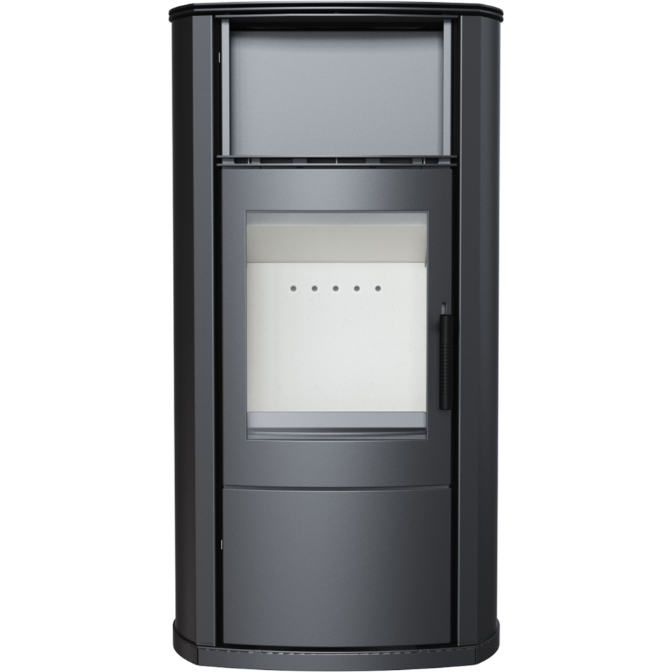 Kratki Kaminofen EPSILON 8 kW Holzofen Ofen Stahl-Schwarz Kamin