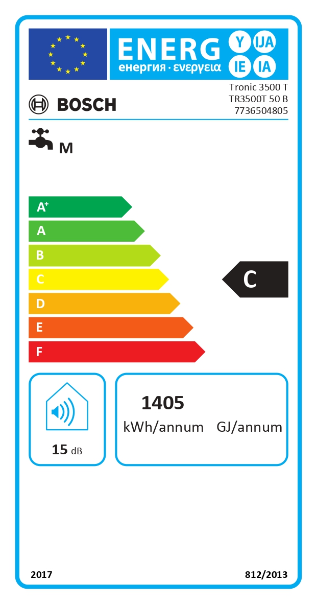 Bosch druckfester Speicher TR 3500 T 50 B 50 L Einkreisausführung Warmwasserspeicher Boiler