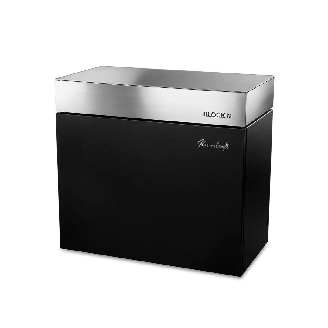 Flammkraft Outdoor-Küchenmodul BLOCK M Gen.5 Elfenbeinschwarz Grillmodul