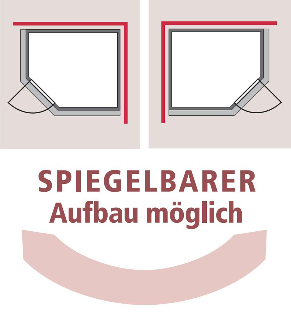 Karibu Carin mit einer graphitfarbenden Ganzglastür/ mit Zierkranz und Beleuchtung am Dach